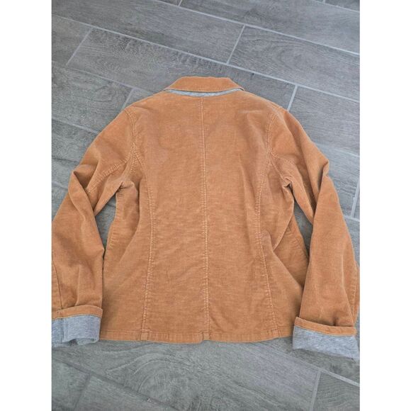 Women's Sundance Corduroy Blazer Jacket Brown Tan Orange Ginger Size 10‎ Petite - Picture 6 of 7